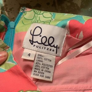 Lilly Pulitzer size 4 parrot strapless dress